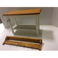 Boxwood Woodworking HallwayMud RoomFoyer Bench (32) and Matching 32 Coat Rack