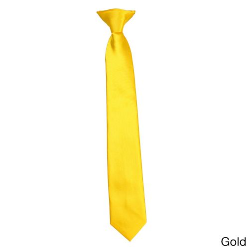  Boy ft s Classic Solid Plain Clip-on Neck Tieby E.M.P