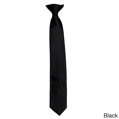  Boy ft s Classic Solid Plain Clip-on Neck Tieby E.M.P