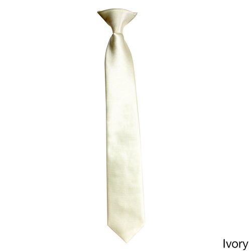  Boy ft s Classic Solid Plain Clip-on Neck Tieby E.M.P