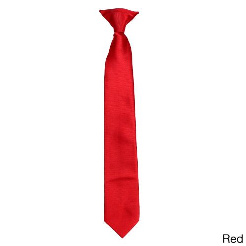  Boy ft s Classic Solid Plain Clip-on Neck Tieby E.M.P