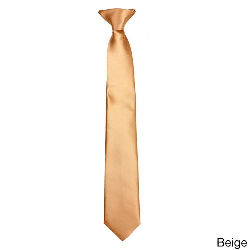  Boy ft s Classic Solid Plain Clip-on Neck Tieby E.M.P