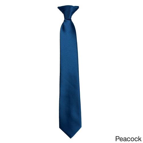  Boy ft s Classic Solid Plain Clip-on Neck Tieby E.M.P