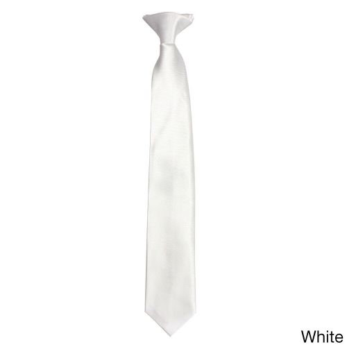  Boy ft s Classic Solid Plain Clip-on Neck Tieby E.M.P