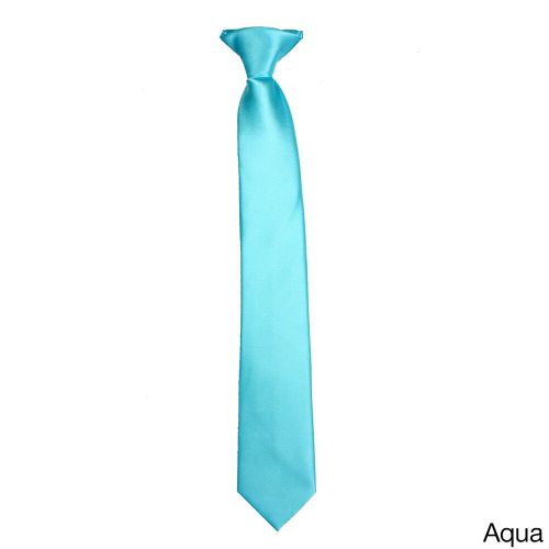  Boy ft s Classic Solid Plain Clip-on Neck Tieby E.M.P