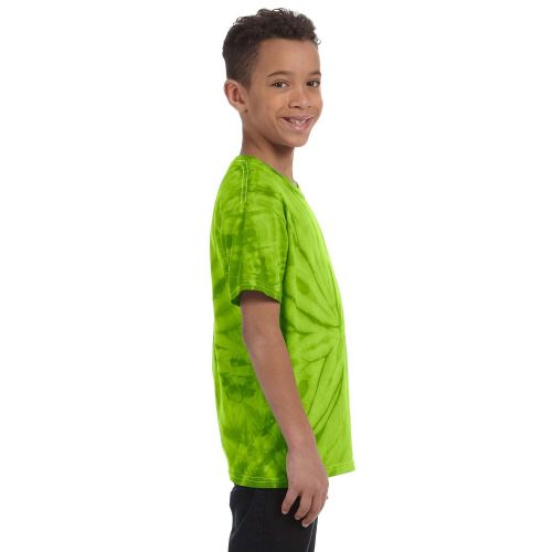  Boys Tie-Dyed Lime-colored Cotton Shirt