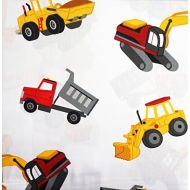Boy Zone Construction Truck Sheet Set, Twin Size