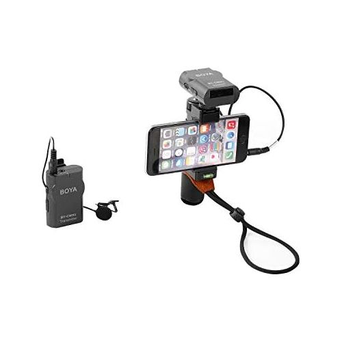  [아마존베스트]BOYA Wireless Lavalier Microphone System Compatible with Android iPhone Tablet DSLR Camera Camcorder