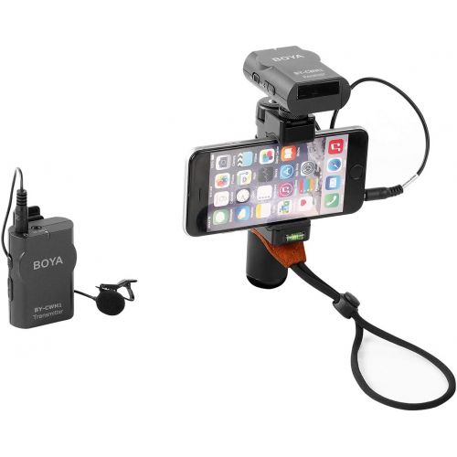  [아마존베스트]BOYA Wireless Lavalier Microphone System Compatible with Android iPhone Tablet DSLR Camera Camcorder