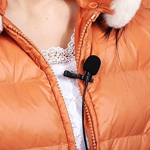  [아마존베스트]Boya BY-M4C 3 Pin XLR Phantom Power Cardioid Clip On Lavalier Microphone for Canon Sony Panasonic Camcorder Zoom H4n H5 H6 TASCAM Audio Recorder