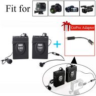 Boya BOYA BY-WM24G Wireless Lavalier Microphone System for Canon 6D 600D Nikon D800 D3300 Sony A6 A9 DSLR GoPro Hero4 Hero3 Hero3+ Action Cameras