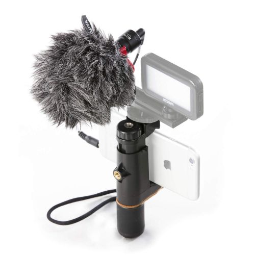  Boya BOYA BY-MM1 Cardioid Mini Shotgun Microphone with SK-PSC1 SmartGrip Selfie Stand Mount for iPhone 7 7 plus Samsung Android Smarthone Tripod Mount DSLR Camera PC Computer