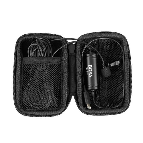  Boya 2366m iPhone Lavalier Microphone, BOYA BY-DM1 Lapel Clip-on Mic with IOS MFI Certified Plug Input for iPhone X 8 7 Plus SE 6 6s iPad Pro Mini iPOD TOUCH for Youtube Video Vblog Po