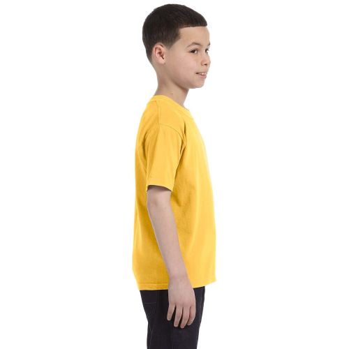  Boys Citrus Ring-spun Garment-dyed Cotton Short-sleeve T-shirt