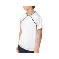 Boys Fila Heritage Piped Crew T-Shirt White/Andean Green/Black by Fila