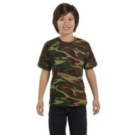 Boys Green Woodland Cotton Camouflage T-shirt