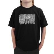 Boys Brooklyn Bridge Cotton T-shirt by Los Angeles Pop Art
