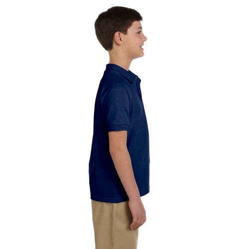  Boys Navy Dryblend Pique Polo Shirt by Gildan