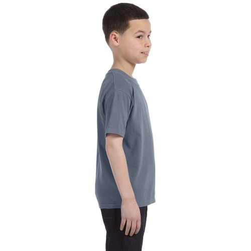  Boys Denim Cotton Garment-dyed Ring-spun T-shirt