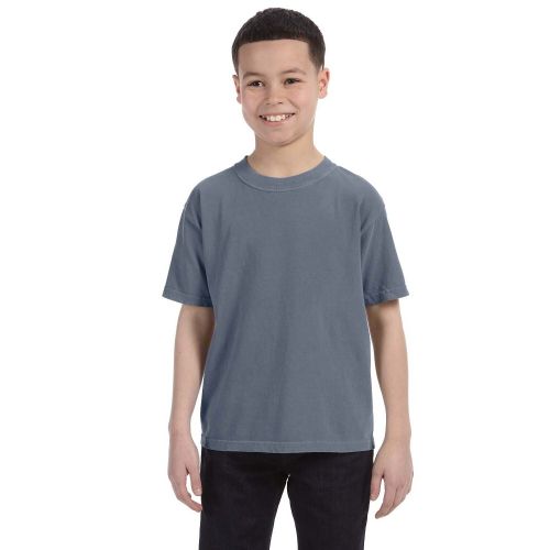  Boys Denim Cotton Garment-dyed Ring-spun T-shirt