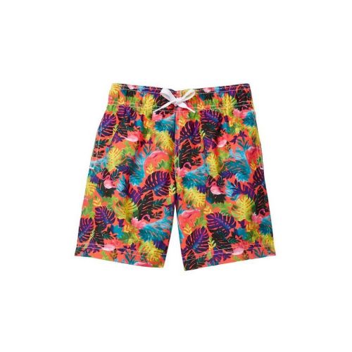  Boys Multicolored Polyester Foliage Shorts by Azul Swimwear