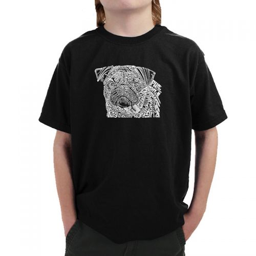  Boys Pug Face T-shirt by Los Angeles Pop Art