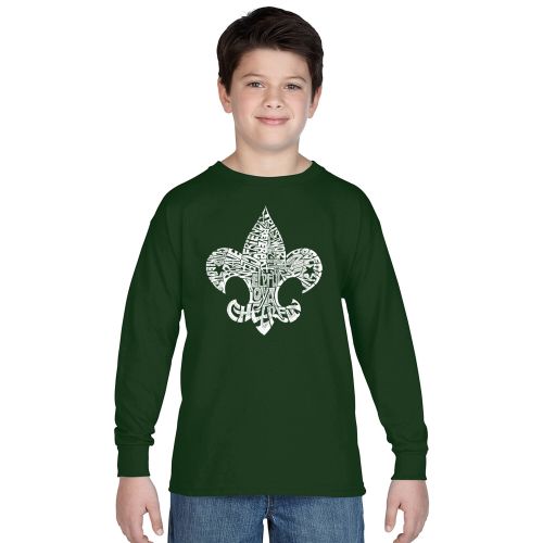  Boys 12 Points of Scout Law Long-sleeved T-shirt by Los Angeles Pop Art