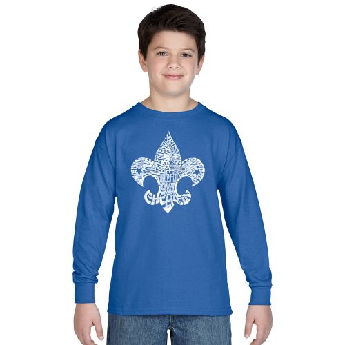  Boys 12 Points of Scout Law Long-sleeved T-shirt by Los Angeles Pop Art