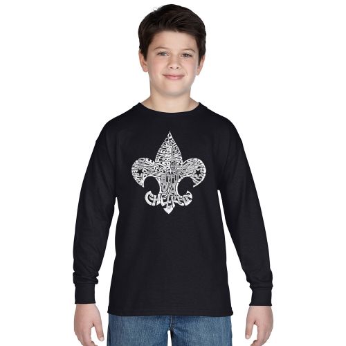  Boys 12 Points of Scout Law Long-sleeved T-shirt by Los Angeles Pop Art