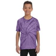 Boys Spider Tie-Dyed Purple T-Shirt