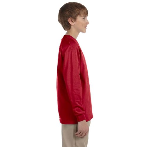  Boys Heavyweight Blend True Red Long-sleeve T-shirt