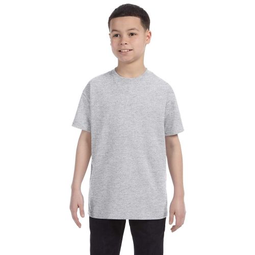  Boys Ash Heavyweight Cotton and Polyester Blend T-shirt