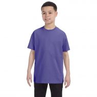 Boys Violet Heavy Cotton T-shirt by Gildan