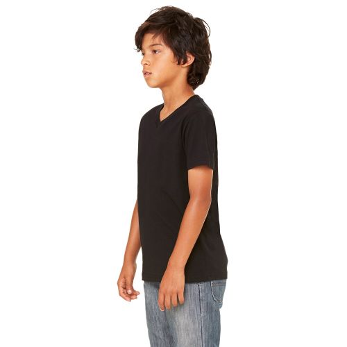  Boys ft Black CottonPolyester Jersey Short-sleeve V-neck T-shirt