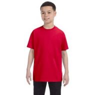 Boys Red Heavy Cotton T-shirt by Gildan