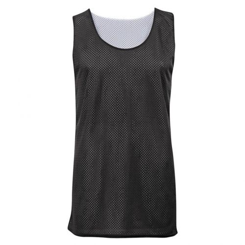  Boys BlackWhite Polyester Reversible Mesh Tank