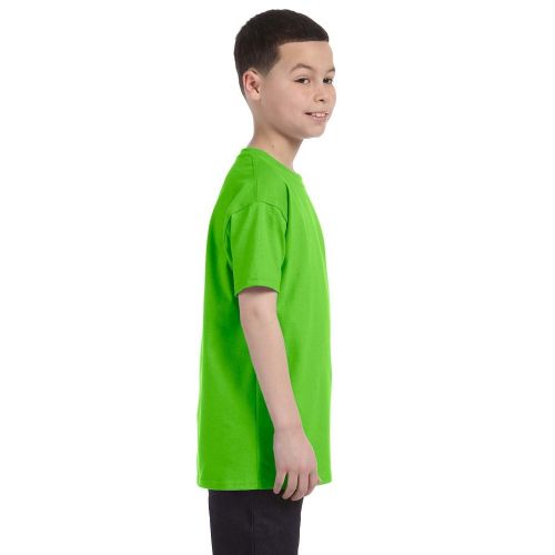  Boys Lime Heavy Cotton T-shirt by Gildan
