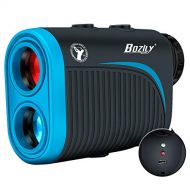 Bozily Golf Rangefinder, 6X Rechargeable Laser Range Finder 1200 Yards with Slope Adjustment, Flag-Lock, Slope ON/Off, 4 Scan Mode, Continuous Scan Support - Tournament Legal Golf