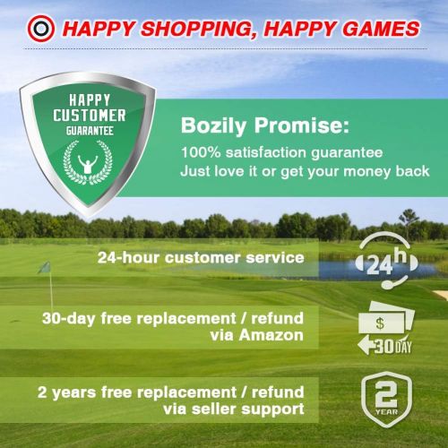  Bozily Golf Rangefinder, 6X Rechargeable Laser Range Finder 1200 Yards with Slope Adjustment, Flag-Lock, Slope ON/Off, 4 Scan Mode, Continuous Scan Support - Tournament Legal Golf