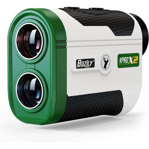  Bozily Golf Rangefinder with Slope, 6X Laser Range Finders, 1500 Yards Laser Rangefinder Kits with Carrying Case, Flag-Lock Tech with Vibration, Continuous Scan Tech, Free Battery