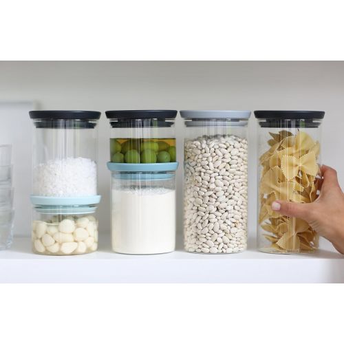  [아마존 핫딜] Brabantia Stackable Glass Food Storage Containers, Set of 3