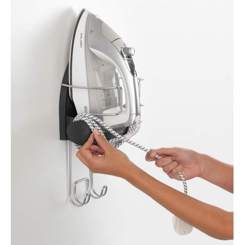  [아마존베스트]Brabantia Wall-Mounted Rest and Hanging Ironing Board Holder, Gray