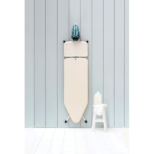  [아마존베스트]Brabantia Wall-Mounted Rest and Hanging Ironing Board Holder, Gray