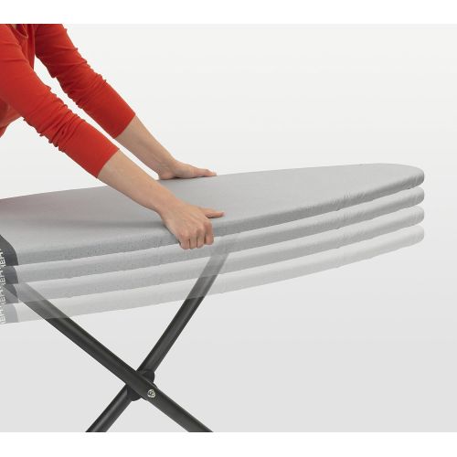  [아마존베스트]Brabantia Ironing Board Cover 53 x 18 Inch (Size D, Extra Large) Silver Metallic