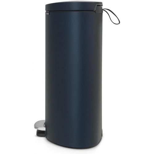  Brabantia Flatback+ Step Trash Can, 7 Gal  30L, Matte Steel Finger Print Proof