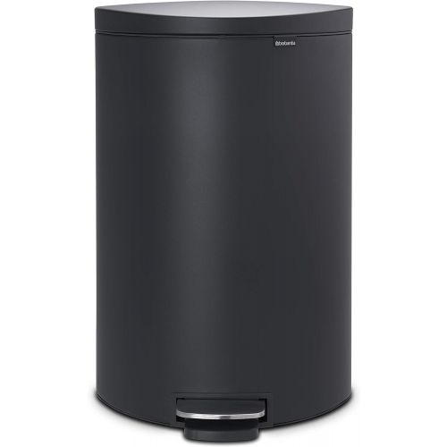  Brabantia Flatback+ Step Trash Can, 7 Gal  30L, Matte Steel Finger Print Proof