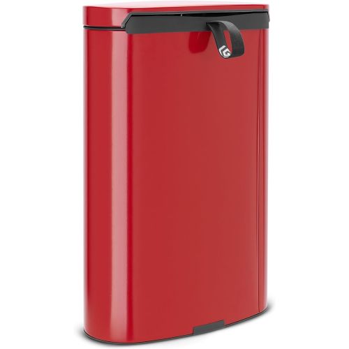  Brabantia Flatback+ Step Trash Can, 7 Gal  30L, Matte Steel Finger Print Proof