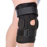 BraceAbility Torn Meniscus ROM Knee Brace - Hinged Post Surgery Support with Flexion Extension Control for Hyperextension and Locking Treatment, Ligament PCL or ACL Tears, Osteoarthritis Relief (XS)