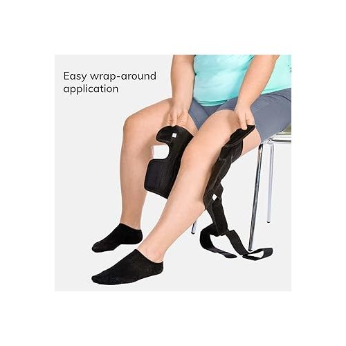  BraceAbility Torn Meniscus ROM Knee Brace - Hinged Post Surgery Support with Flexion Extension Control for Hyperextension and Locking Treatment, Ligament PCL or ACL Tears, Osteoarthritis Relief (XS)