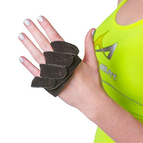  BraceAbility Ulnar Deviation & Drift Hand Splint | MCP Knuckle Joint Support Brace for Rheumatoid Arthritis & Tendonitis Pain Relief, Finger Straightener & Stretcher Glove - S (SM/